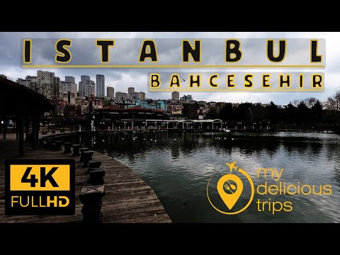 ISTANBUL CITY TOUR 4K | walk around Esenyurt and Bahcesehir Istanbul | Turkey walk tour | 4K 60FPS