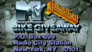 Judas Priest's Rob Halford MTV Bike Giveaway Commercial 1986 RARE