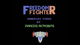 Freedom Fighter - 2021 MSX Shoot 'Em Up - 1st level gameplay