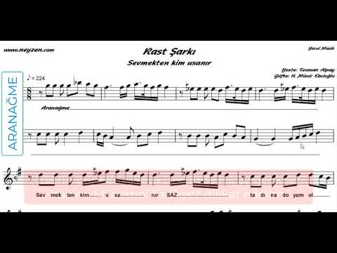 Rast - Sevmekten kim usanır SOLFEJ