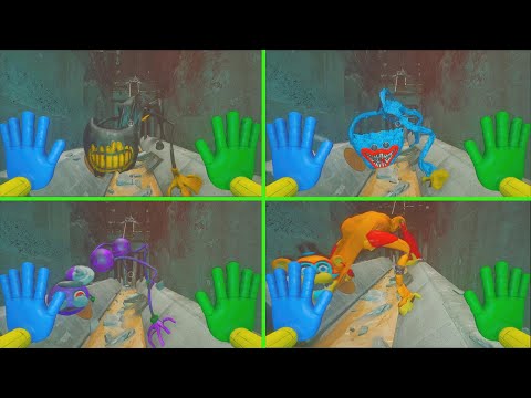 ALL NEW Jumpscares Poppy Playtime Chapter 2 DADDY LONG LEGS (Poppy.exe & Chica & Baby Long Legs)