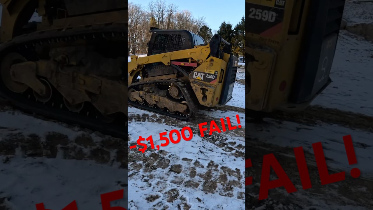 CATERPILLAR 259D REAR IDLER MAJOR PART FAIL!