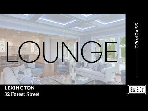 Video of 32 Forest Street, Lexington, MA Lounge and Cigar Room details