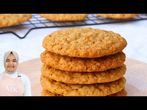 Crisp & chewy OATMEAL COOKIES! Quick and easy recipe