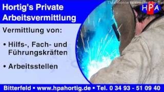 preview picture of video 'HPA Hortig - private Arbeitsvermittlung aus Bitterfeld www.hpahortig.de'