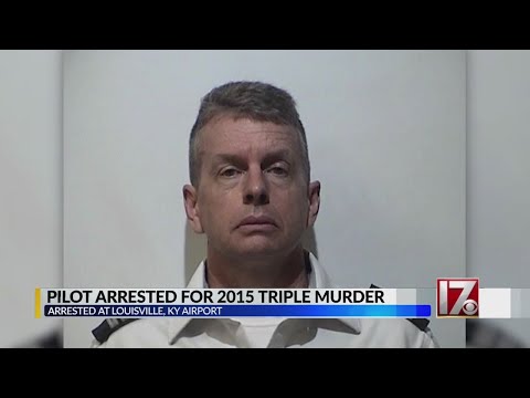 NC pilot arrested at Kentucky airport for 2015 triple-murder, officials say