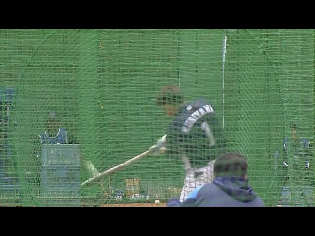 【ライオンズ春季キャンプ】ライオンズ一筋19年のベテラン・栗山がマシンで打ち込み 2020/2/14