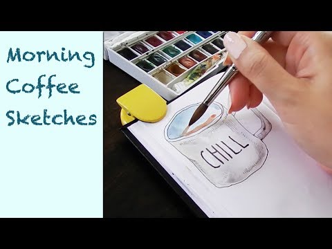 MORNING COFFEE SKETCHES | 2018 VS 2019 speedpaintings