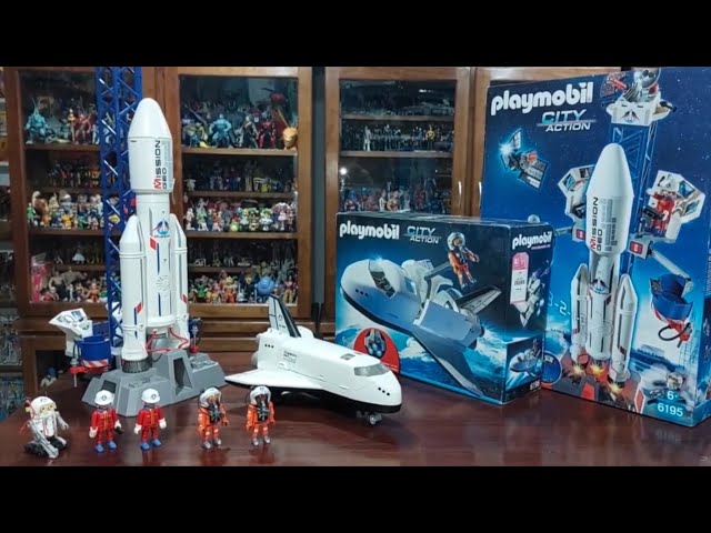 Vídeo relacionado con YULEYU Spaceshuttle Misión Espacial Misión Espacial Juguete Naranja Juguete con Tono, 3 Figuras de Astronautas, Cabina abatible, Puf Pulverizador, Regalo de Cumpleaños para Niños