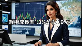 日本政府、成長率を1 3%→0 9%に下方修正