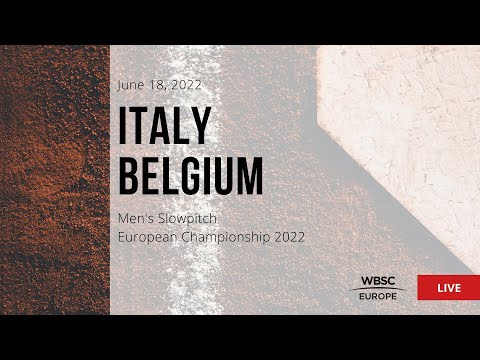 2022 Men's Slowpitch European Championship -  Italy VS Belgium