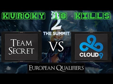 KUROKY 18 KILLS PA | Team Secret vs Cloud 9 | The Summit 2