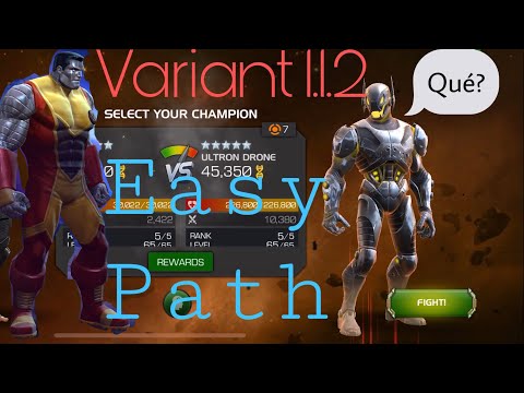 Variant 1.1.2 easy path completion/ Variante 1.1.2 exploracion camino facil.