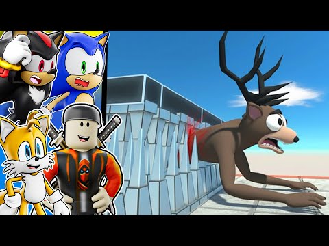 Deer Monster Vs GIANT Falling Spikes...