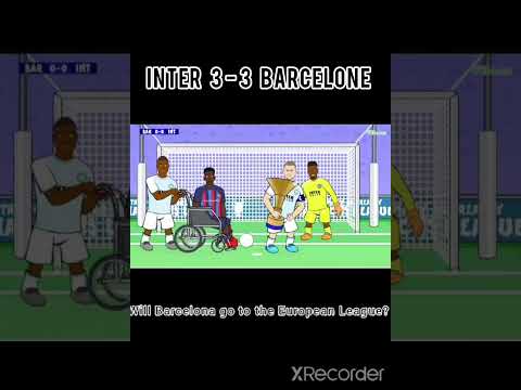 BARCELONE TO Europe Ligue  angine 😭#fcbarcelona #inter Milan #Europe Ligue