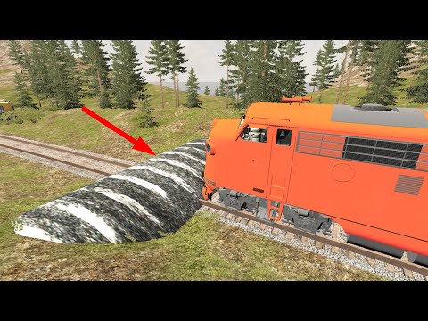 Trains VS A HUGE BIG SPEEDBUMP ! (For men)