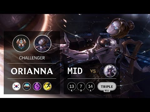 Orianna Mid vs Syndra - KR Challenger Patch 10.2