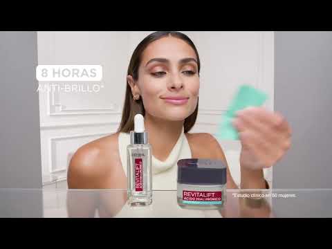 thumbnail video image 2 of Crema facial L'Oréal revitalift ácido hialurónico anti brillo 50 ml, 2 of 6