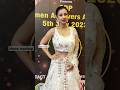 Beautiful Bangali Actress Monami Ghosh ️ Wearing White Silver Gown At Award Night Viral Shorts
