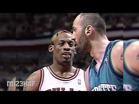 Dennis Rodman Plays Mind Game on Vlade Divac (1998 ECSF G1)