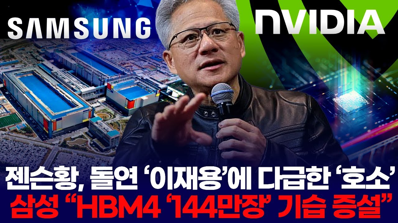 젠슨황, 돌연 ‘이재용’에 다급한 ‘호소’… 삼성 “HBM4 ‘연144만장’ 기습 증설”