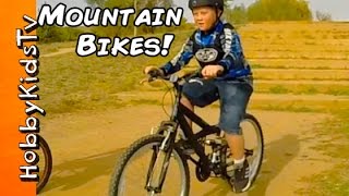 New Mountain Bike Surprise + Cool Bike Park Action by HobbyKidsTV