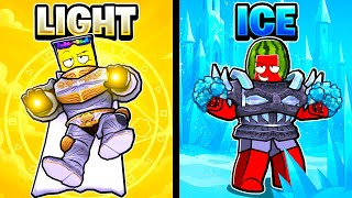 ICE vs LIGHT In Elemental Tycoon (Roblox)