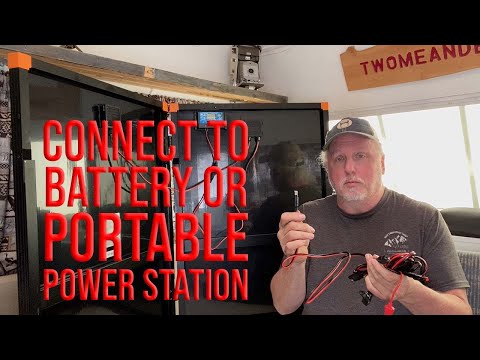 How To Connect a Solar Panel to Portable Power Station or Battery - FLEXSOLAR 200W Briefcase Panel
