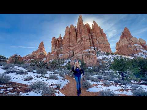 FREEZING TEMPS & EPIC VIEWS | Backpacking CANYONLANDS Nat’l Park | Needles District | Chesler Park