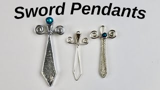 Make Your Own Sword Pendant - Wire Jewelry Making Tutorial
