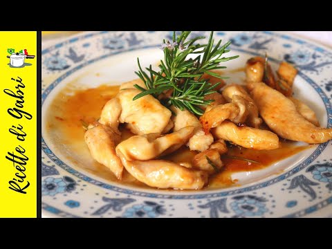 PETTO DI POLLO LIMONE MIELE E ROSMARINO Ricetta facile veloce Straccetti di pollo Caramellato GABRI