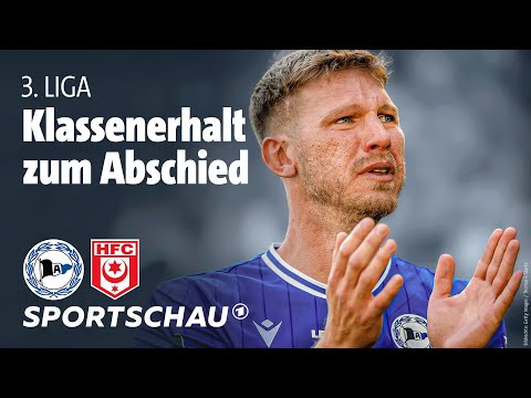 DSC Arminia Bielefeld - Hallescher FC 3. Liga Highlights, 37. Spieltag l Sportschau Fußball