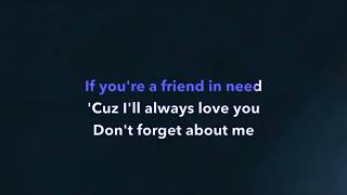 Don&#39;t Forget About Me - Nanci Griffith [Karaoke Version]