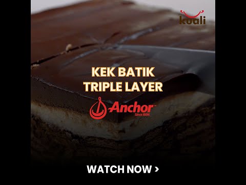 Kek Batik Triple Layer