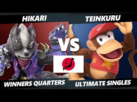 Uesma 25 SSBU - Hikari (Wolf) Vs. Teinkuru (Diddy Kong) Smash Ultimate Tournament Winners Quarters