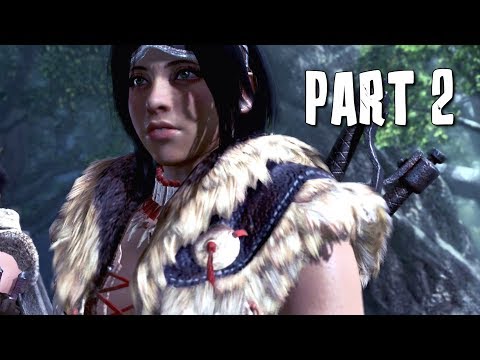 MONSTER HUNTER WORLD Walkthrough Gameplay Part 2 - FIRST MONSTER (MHW)