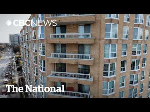 There's a fire burning in the walls of this Toronto apartment complex
