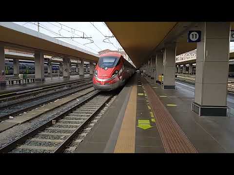 Partenza del Frecciarossa 9753 Torino P.N. - Venezia S.L. + Strombazzata