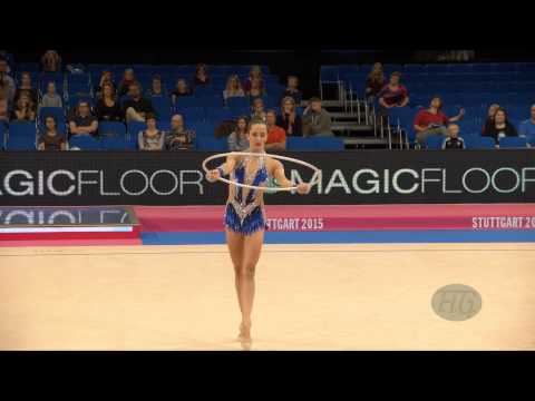 Neta RIVKIN (ISR) 2015 Rhythmic Worlds Stuttgart - Qualifications Hoop