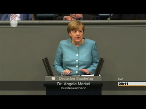 Merkel takes aim at Trump ahead of stormy G20