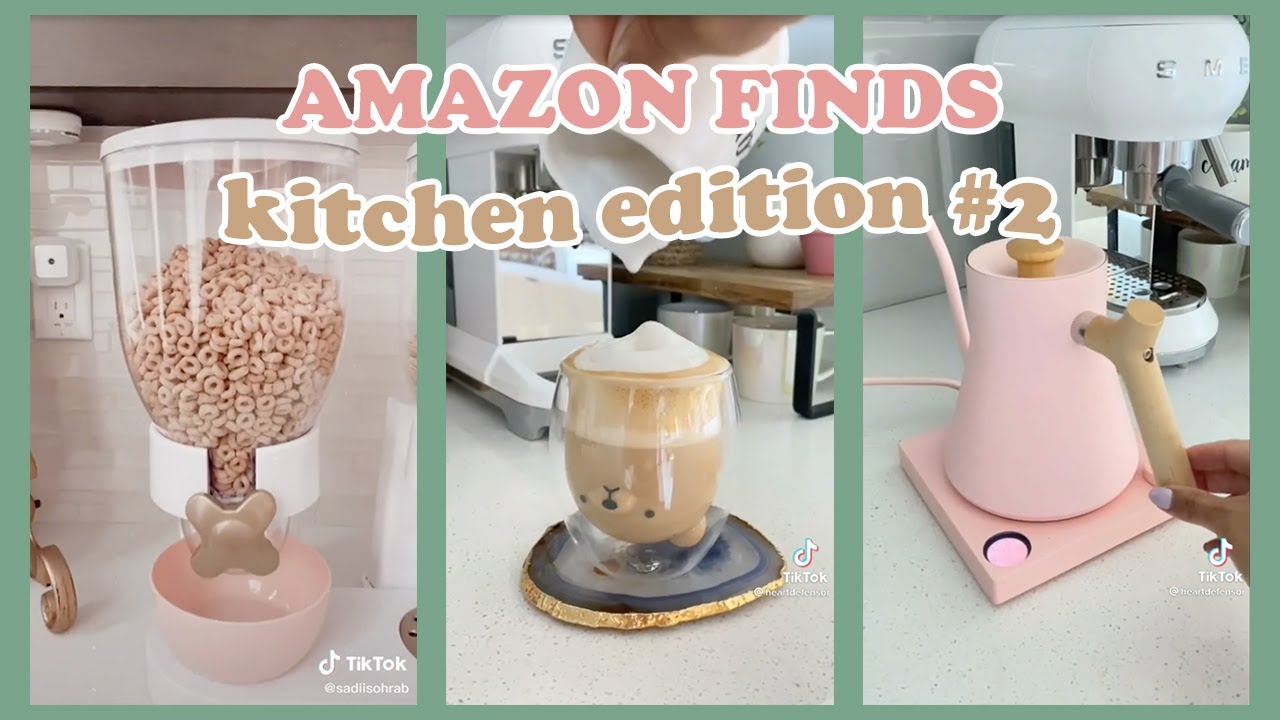 TIKTOK AMAZON FINDS + MUST HAVES 👩‍🍳 Kitchen Edition ~ Part 2 w/ Links