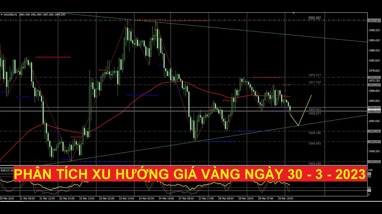 Video phân tích xu hướng giá vàng ngày 30 - 3 - 2023