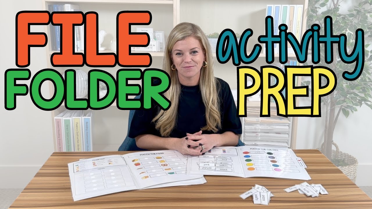 How to Prep File Folder Activities