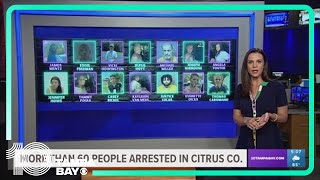 Operation 'Summer in the Slammer': More than 60 people arrested in Citrus County