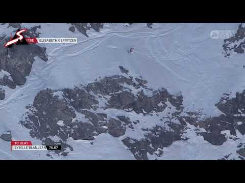 Le run d'Elisabeth Gerritzen lors de l'Xtreme de Verbier 2022