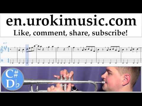 How to Play Trumpet Kelly Clarkson & Aloe Blacc - Love Goes On Tabs Part#2 um-nthli352