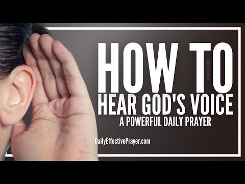 Prayer To Hear God's Voice | How To Hear God's Spirit Everyday Video