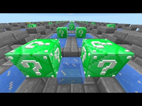 Minecraft EMERALD LUCKY BLOCK RACE #1 with Vikkstar, Woofless & Preston