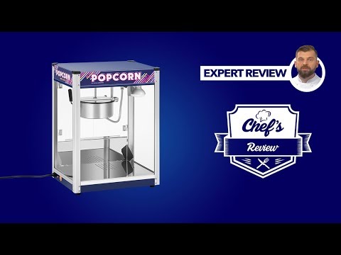 Video - Popcornmachine blauw - 8 ons