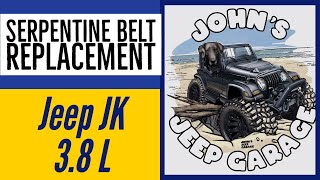 How to Replace Serpentine Belt on a 2007-2011 Jeep Wrangler JK 3.8L